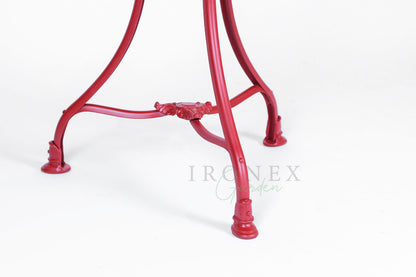 Arras Bistro Table, Cast Iron Hoof Feet